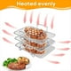 thumbnail image 2 of Rejilla para Freidora de Aire Air Fryer, Freidora de Aire de Doble Cesta Multicapa, Rejilla para Asar de Acero Inoxidable para Cocinar, 2 of 5