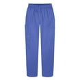 thumbnail image 2 of Sivvan Women's Scrub Set - Multi Pocket Cargo Pants & Stylish Mock Wrap Top, 2 of 5