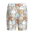thumbnail image 2 of Lsque Lovely Bear Mens Sleep Pajama Shorts,Short Pajama Pants, Cotton Ultra-Soft Knit-Small, 2 of 9
