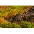 thumbnail image 2 of Gulin, Sylvia 18x13 Gold Ornate Wood Framed with Double Matting Museum Art Print Titled - USA-Utah-Highway 89 and canyon walls of Logan pass with fall colors, 2 of 4