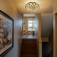thumbnail image 3 of Tiffany Ceiling Lights, Stained Glass Ceiling Light 2-Lights 12 Inch Tiffany Flush Mount Ceiling Light for Bedroom Dining Living Room Entryway Foyer, 3 of 6