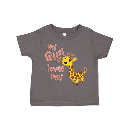 

Inktastic My Gigi Loves Me- Cute Giraffe Gift Toddler Boy or Toddler Girl T-Shirt