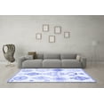 thumbnail image 3 of Ahgly Company Indoor Round Solid Blue Modern Area Rugs, 7' Round, 3 of 4