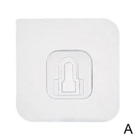

qwwww Transparent And Seamless Hooks Strong Hook Kitchen Bathroom Home Sticky Hook by Meihua D2K3