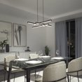 thumbnail image 2 of Artika Grid Modern LED Pendant Light Fixture, Black, 2 of 5
