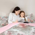 thumbnail image 4 of Manfei Girls Butterfly Bedding Comforter Set 7 Pieces, Pink Rose Floral Queen Bedding Sets, Victorian Pearl Queen Sheet Sets, Microfiber Bedroom Decor, 4 of 8