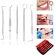 thumbnail image 2 of Dentist Kit - 5 Piece Stainless Steel Professional Dentist Tool Set Cleaning Kit for Adults, Children Oral Hygiene Use, 2 of 5