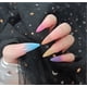 thumbnail image 1 of 24 Uds uñas postizas francés Extra largo Stiletto puntiagudo prensa en las uñas, uñas postizas de ataúd largo cubierta completa acrílico prensa en las uñas, 1 of 5