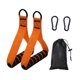 thumbnail image 5 of 2 piezas de mangos de ejercicio, accesorios de agarre para sistema de poleas de gimnasio en casa, entrenamiento de fuerza. Naranja, 5 of 9
