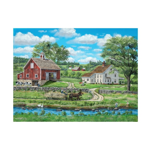 Canvas Wall Art - Bob Fair 'Warm Spell' Wall Art for Living Room, Bedroom, or Office Décor by Trademark Fine Art - 19 x 14 Inches