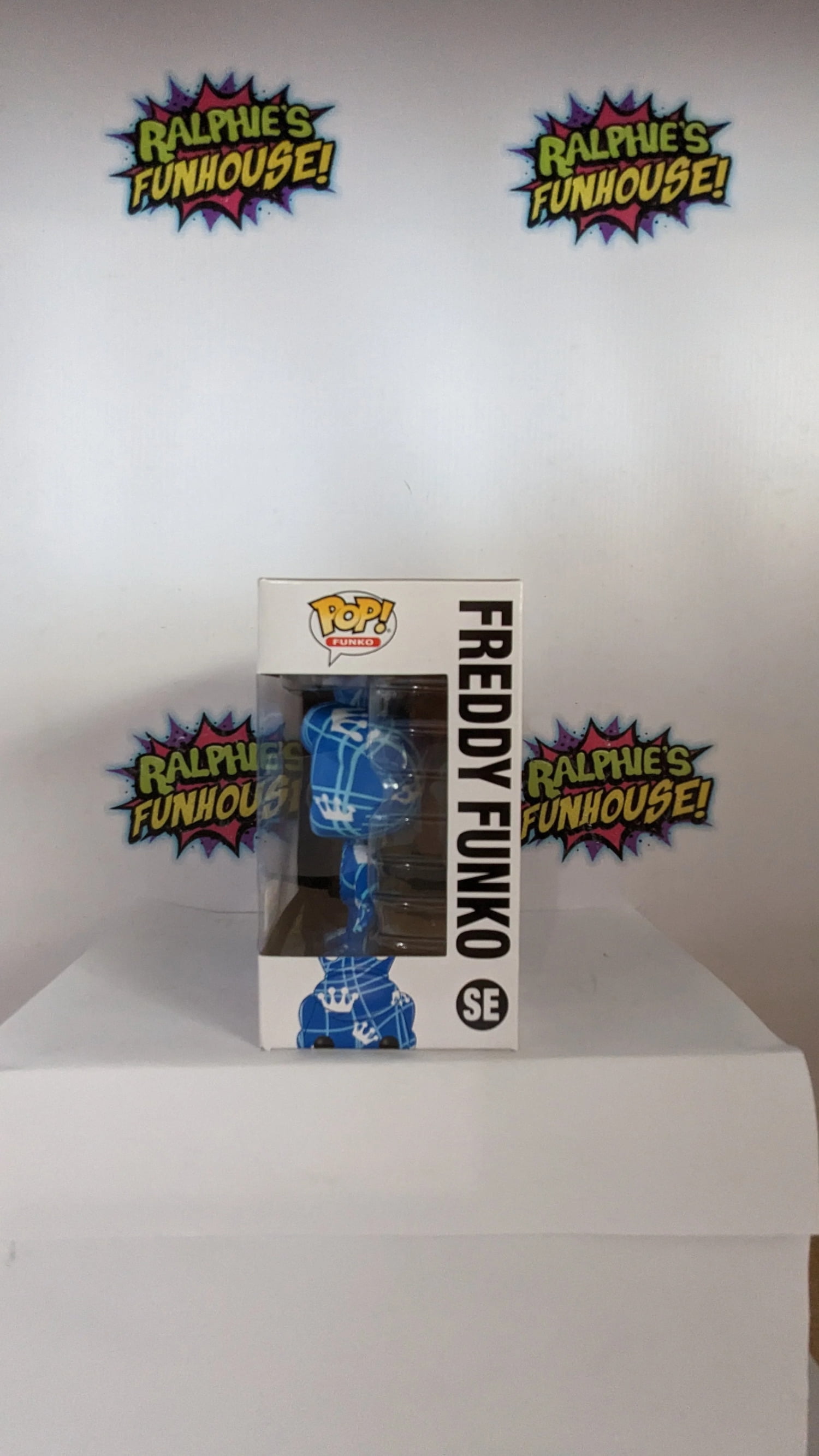 Funko POP! Fundays Freddy Funko SE [Artist Series, Blue & White Stripes] LE 2000 Exclusive