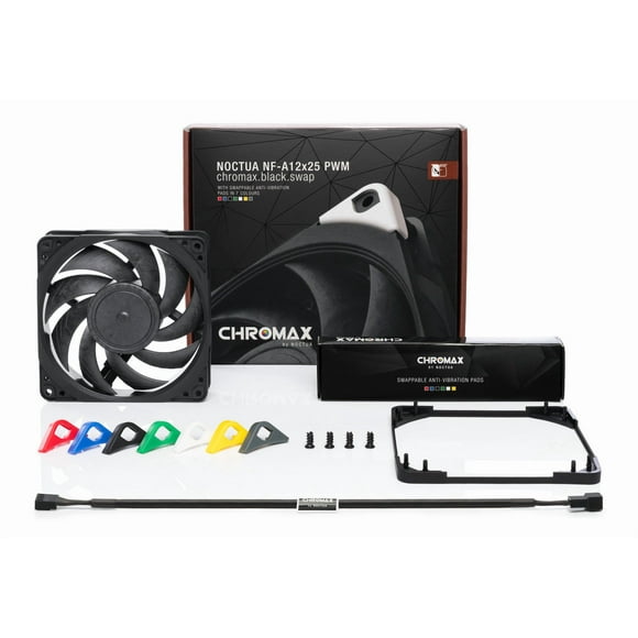 NOCTUA VENTILADOR NF- A12X25 PWM CHROMAX.BLACK.SWAP
