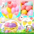 thumbnail image 4 of CYFW 30Pcs Easter Eggs,2.3" Fillable Pastel Colors Plastic Easter Eggs Empty for Easter Hunt,Easter Basket Stuffers,Party Favor,Classroom Prize Supplies, 4 of 6