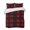 Red, Black, variant on Quilts Full Size, Red Black Buffalo Plaid Soft Comforter Bedding Set for Bed, Farmhouse Geometric Checkered Lightweight Quilted Bedspread with Pillow Cover(2 Pieces) for All Season, 78x90 Inch