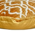 thumbnail image 2 of Decorative Gold 16"x16" (40x40 cm) Pillow Covers, Velvet Bouclet Embroidery Throw Pillows For Sofa, Geometric Pattern Modern Style - Cressida, 2 of 3