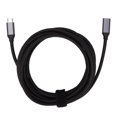 thumbnail image 1 of Cable de extensión tipo C 4K 60Hz Resolución 10Gbps Resistente al desgaste Tipo C Macho a Tipo C Hembra con carcasa de aluminio 300cm, 1 of 10