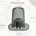 thumbnail image 6 of Unique Bargains 1 Set Wall Mounted Toothbrush Holder with Cup for Bathrooms Gray 4.33"x2.56", 6 of 7