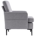 thumbnail image 5 of UWR-Nite Mid Century Modern Accent Chairs, Upholstered Fabric Armchair with Seat Cushion, Comfy Reading Chair for Bedroom, Living Room Office, 5 of 7