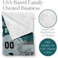 thumbnail image 3 of Personalized Throw Blanket for Football Fans - Ships Next Day - Made in USA - Custom Fleece Name Blanket - Ideal for Youth Football Players & Adults (60x80 Sherpa - Philadelphia), 3 of 5