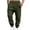 Army Green, variant on Havenre Men's Cargo Sweatpants Lightweight Stretch Elastic Waist Athletic Workout Jogger Pants Drawstring Sport Trousers with Pockets Yellow XL