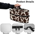 thumbnail image 5 of HELLHERO Cow Print Pattern Design Travel Irons Carrying Case Most Iron with Zipper Handle Portable Steam Iron Case, Bag Only, 5 of 7