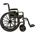 thumbnail image 4 of NOVA Medical Products 18" Steel Wheelchair w/Detachable Desk Arms & Swing Away Footrests, 4 of 5