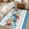 3'x5' Area Rugs, Green Starfish Summer Indoor Outdoor Area Rug for ...