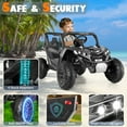 thumbnail image 6 of Funcid 24V Ride on Car for Kids, 2WD/4WD Switchable Ride on Car with Remote Control, 2 Seater Ride on Toys, UTV, Bluetooth, Music, LED Lights, Storage Space, 6 of 9