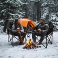 thumbnail image 6 of ABORON Oversized Heated Camping Chair with Pillow, Outdoor Portable Heated Folding Chairs, Heating Lawn Chair for Camping and  Outdoor Sports - Black, 6 of 11