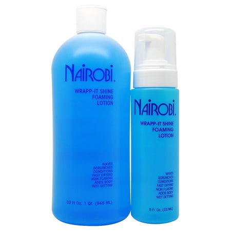 Nairobi Wrapp It Shine Foaming Lotion 32 Fl Oz 8 Fl Oz Combo