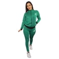 thumbnail image 3 of Conjunto Deportivo Dama Mujer Verde Negro  Grande Fire Sports Conjunto deportivo/Pants/ Verde, 3 of 6
