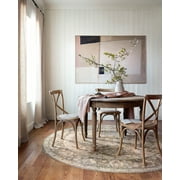 Chris Loves Julia x Loloi Rosemarie Sage/Blush 3'-2 x 3'-2 Round Area Rug