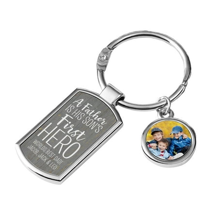 Personalized First Memories Photo Key Chain - Available in 3 Colors