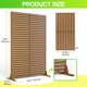 thumbnail image 3 of Garvee panel de privacidad metálico de 72 x 47 pulgadas con base, divisor decorativo resistente para patio, balcón, jardín o interior, 3 of 7