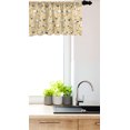 thumbnail image 3 of Ambesonne Sheep Window Valance, Theme Herd Animals, 54" X 12", Eggshell Dark Sepia, 3 of 3