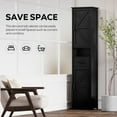 thumbnail image 4 of 69" H Tall Bathroom Storage Cabinet with 2 Barn Doors and 1 Drawer, Narrow Storage Unit, Adjustable Shelves,Floor Cabinet for Bathroom, Living Room, 4 of 6