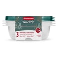 thumbnail image 1 of Rubbermaid TakeAlongs Food Storage Containers, 5-Cup Medium Bowl, Holiday Blue Spruce, 3-Pack, 1 of 4
