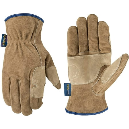 

Wells Lamont Men s Heavy Duty Leather Ranching & Fencer Gloves | Durable Abrasion & Water-Resistant HydraHyde X-Large (1019XL) Tan