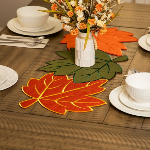 Maple Leaf Fall Harvest Table Runner - 35" x 13.75"