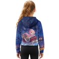 thumbnail image 2 of Xoenoiee Axolotl Gift Galaxy Print Oversized Sweatshirts for Girls Christmas Cropped Zipper Hoodies Xmas Outfits Half Zip Pullover Fall Winter 2025 Trendy Clothes, 9-10 Years, 2 of 7