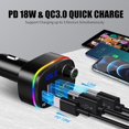 thumbnail image 5 of Bluetooth Car Adapter, Pd 18w And Qc3.0 Bluetooth 5.0 Wireless Car Radio Adapter Music Player, 5 of 5