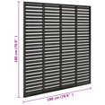thumbnail image 3 of vidaXL Louver Fence WPC 180x180 cm Dark Grey, 3 of 3