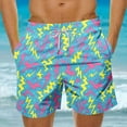 thumbnail image 2 of Stamzod Men's Swim Trunks Summer Vacation Hawaiian Swimming Trunks for Men Bathing Suit Casual Breathable Stretch Plus Size Beach Shorts with Pockets Multicolor E XXL, 2 of 5