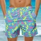 thumbnail image 2 of Pantalones Cortos Casuales de Impresión Hawaiana para Hombres Pantalones Cortos de Natación de Playa, Poliéster de Secado Rápido con Forro de Malla, 2 of 9