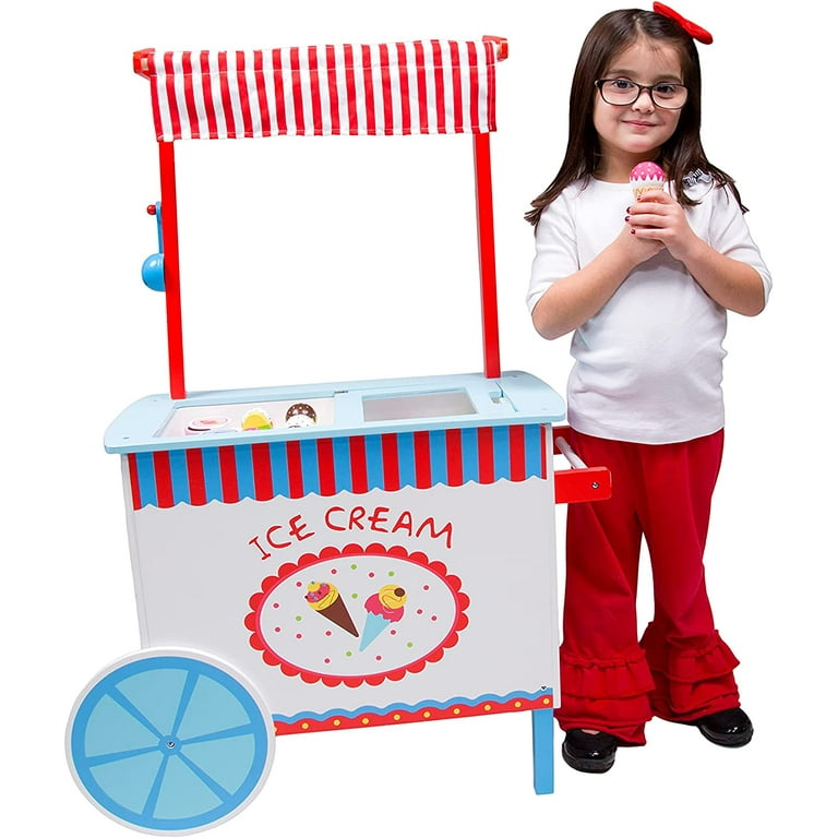 Ice cream cart wooden sale