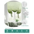 thumbnail image 2 of Sage Green Ombre Tie Up Curtains for Windows 63 Inch Length Balloon Curtains Kitchen Adjustable Balloon Window Shade Modern Abstract Art Ocean Oil Painting Tie Up Bathroom Curtain Window 42"x63", 2 of 6