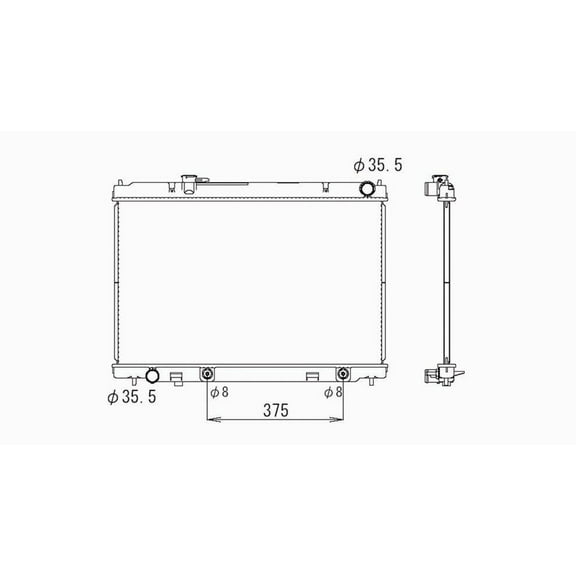 Radiator Fits 2001 Chevrolet Tracker
