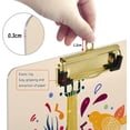 thumbnail image 3 of FMSHPON Music Guitar Clipboard Hardboard Wood Nursing Clip Board and Pull for Standard A4 Letter 13x9 inches, 3 of 7