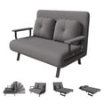 thumbnail image 3 of 5-in-1 Folding Sofa Bed - Wide Grey Convertible Sleeper, 3 of 8