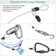 thumbnail image 4 of Uxcell 2-Pack Candado de Cable de Seguridad, 3.28FT Cable de Acero Recubierto para Equipaje con Doble Bucle [Transparente], 4 of 6
